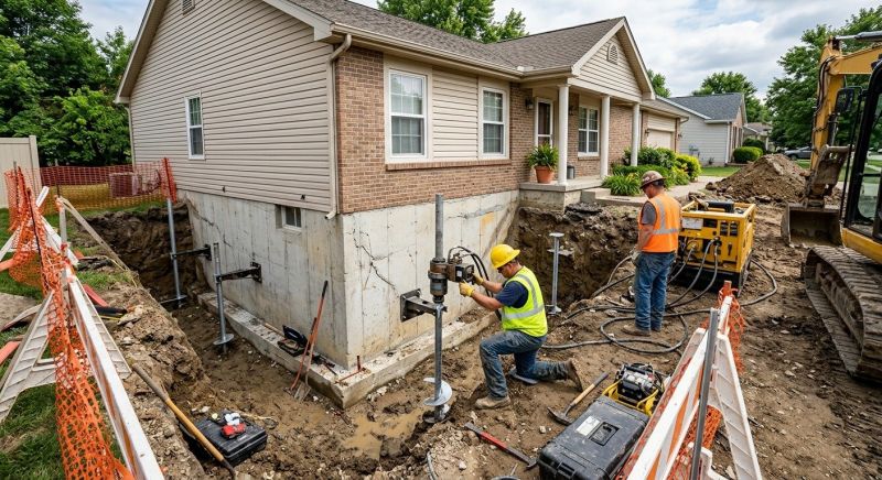 Building Foundation Repair in Newtown, PA