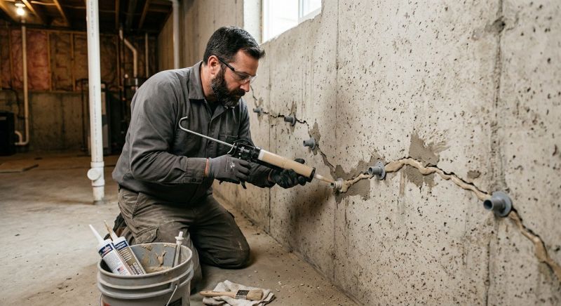 Cracked Foundation Repair in Bensalem, PA