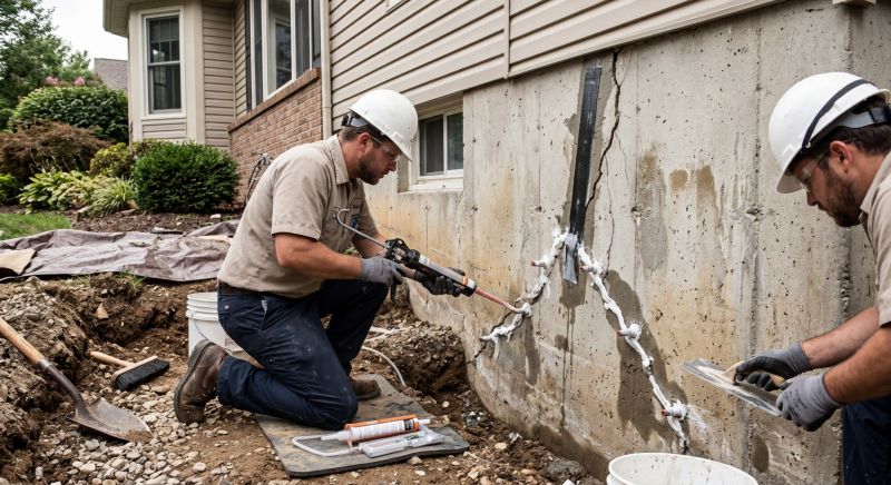 Cracked Foundation Repair in Matawan, NJ