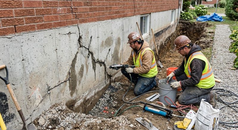 Cracked Foundation Repair in Trenton, NJ