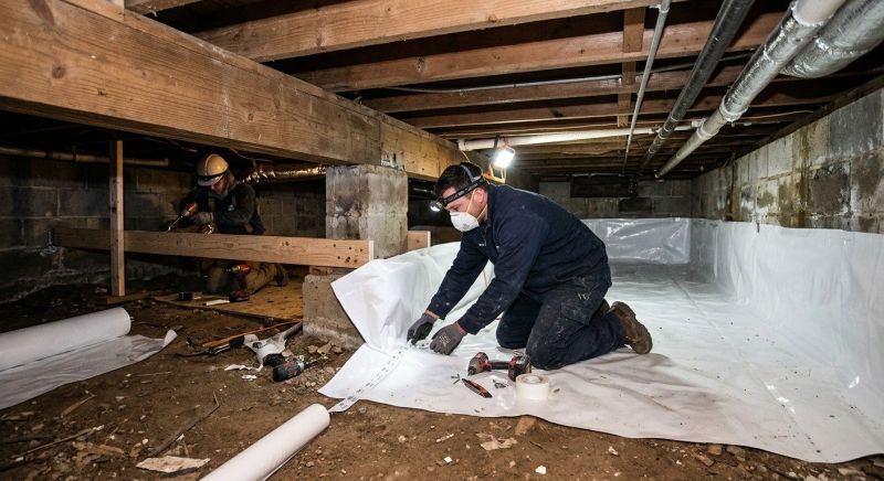 Crawl Space Leveling in Mercer County, NJ