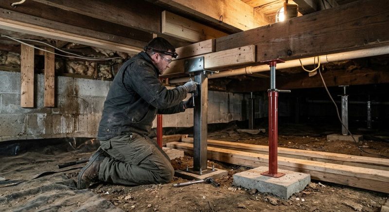 Crawlspace Structural Repair in Mercer County, NJ