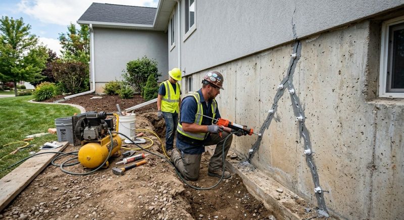 Foundation Crack Repair in Bucks County, PA