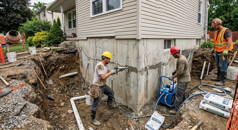 Foundation Damage Repair in Wycombe, PA