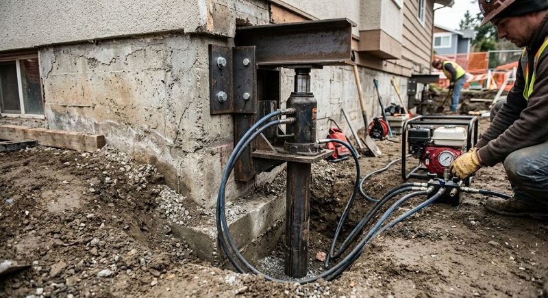 Foundation Lifting in New Brunswick, NJ