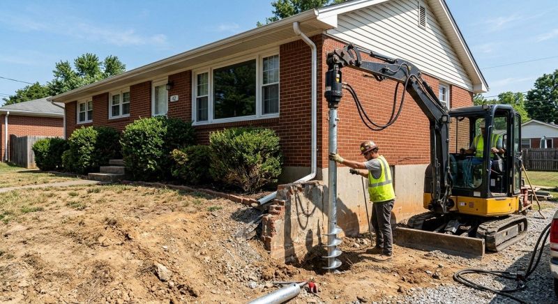 Helical Pile Installation in Mercer County, NJ