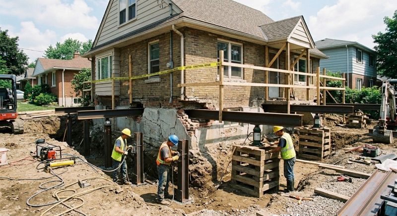 House Foundation Repair in Pittstown, NJ