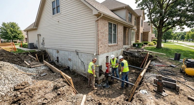 Sinking Foundation Repair in Bridgewater, NJ