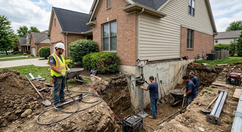 Sinking Foundation Repair in Edison, NJ
