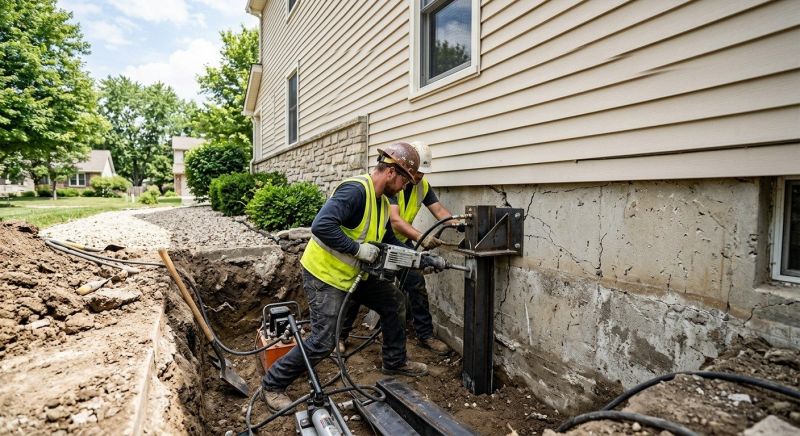 Structural Foundation Repair in Newtown, PA